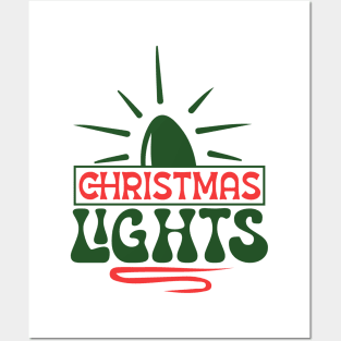 Christmas Lights Posters and Art